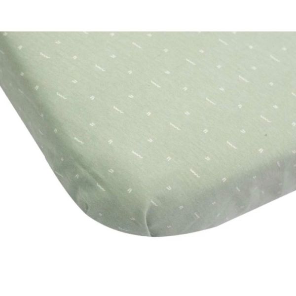 Drap housse berceau Grafic Olive 50 x 83 cm