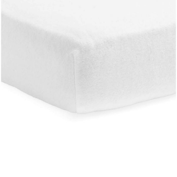 Drap housse molleton 50 x 90 cm white