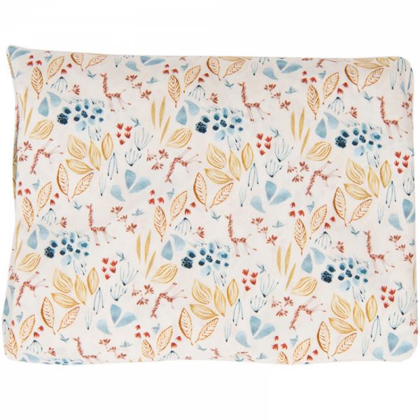 Drap housse lit bébé 70 x 140 cm Floral Sous mon baobab