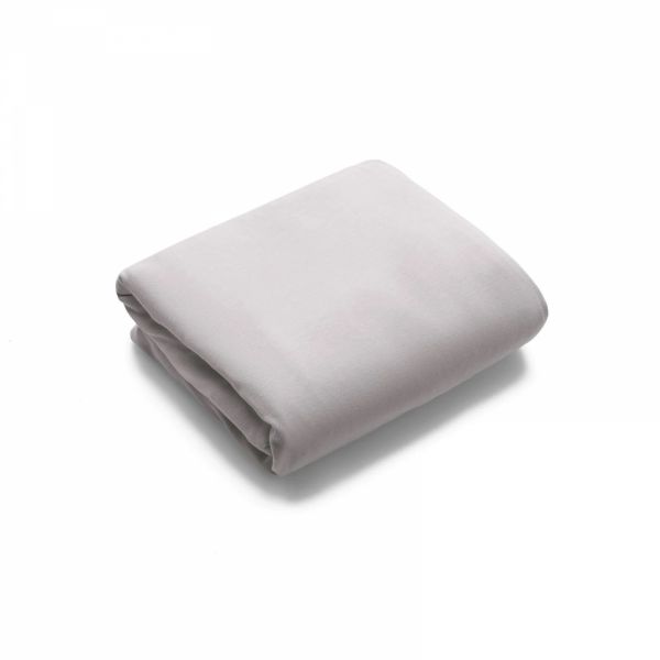 Drap housse en coton pour lit stardust minéral blanc