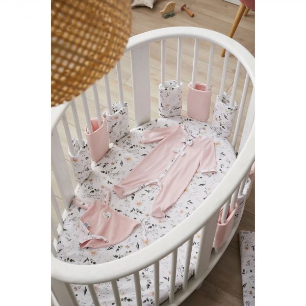 Drap housse pour matelas 60 x 120 cm - Sweet Garden