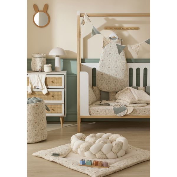 Drap housse pour matelas 60 x 120 cm - Jardin enchanté