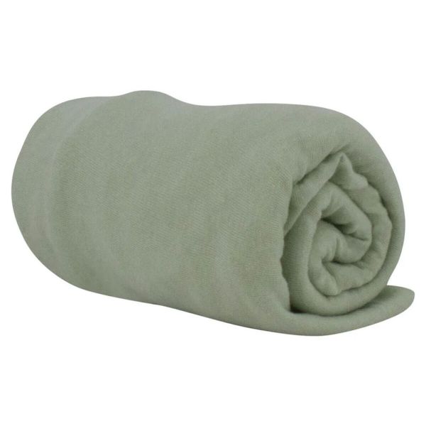 Drap housse Vert mousse 70x140 cm Jersey