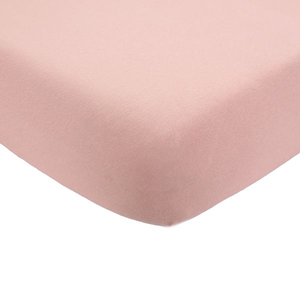 Drap housse vieux rose 70 x 140 cm