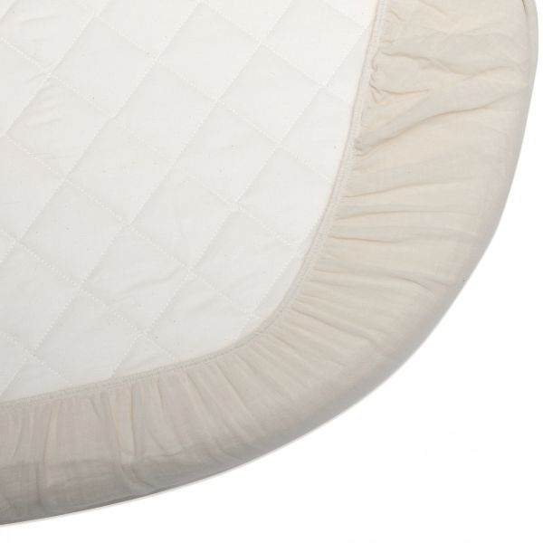 Drap housse pour lit junior Lugo 140 cm Milk