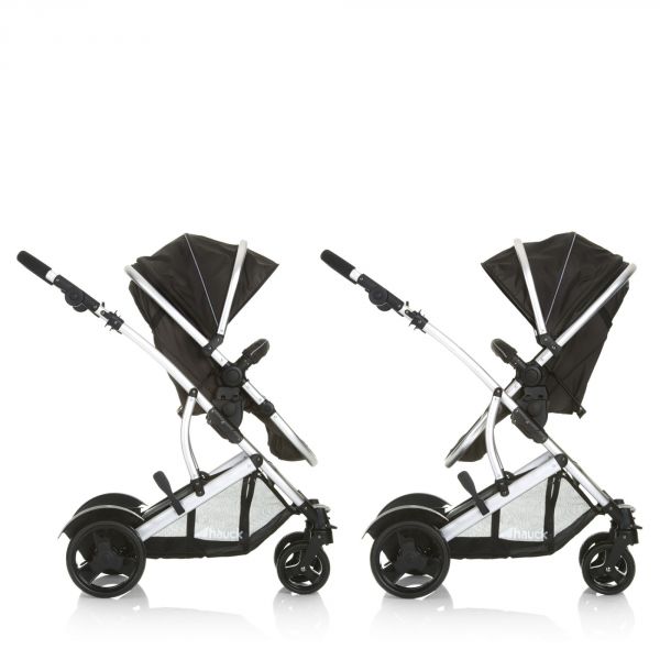 Poussette double Duett 2 black