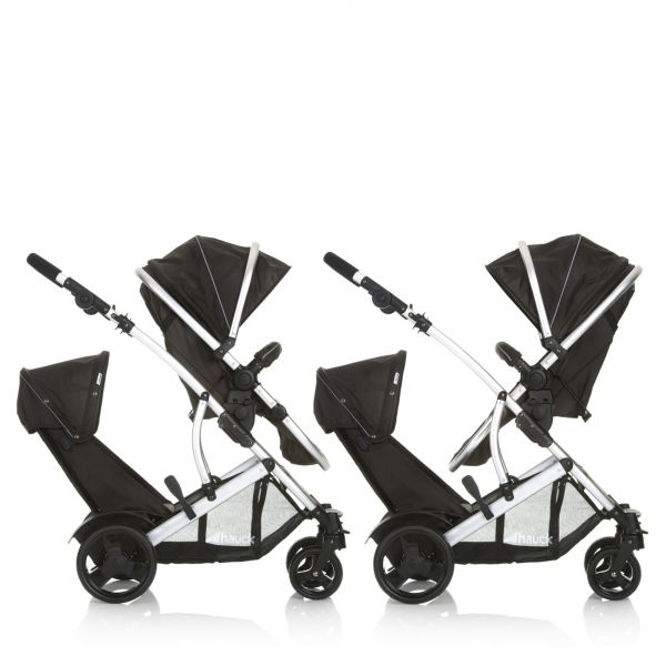 Poussette double Duett 2 black