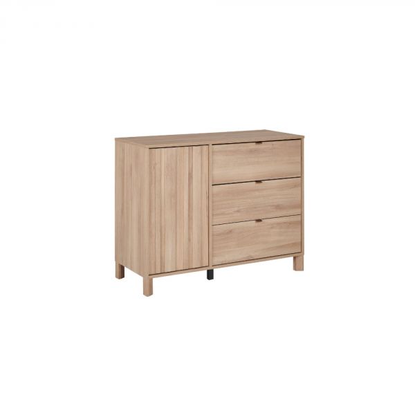 Chambre duo lit bébé évolutif 70x140 cm + commode Calypso