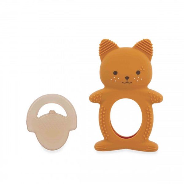 Lot de 2 anneaux de dentition et réfrigérant Ecureuil