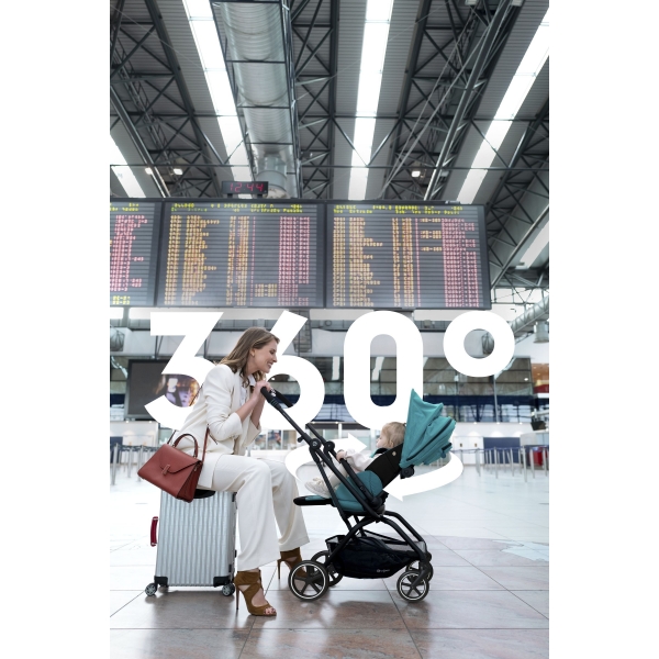 Pack duo poussette Eezy S Twist+ 2 + siège auto Cloud Z i-Size - châssis black siège navy blue 2020