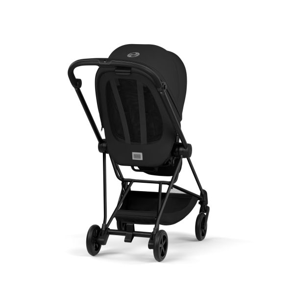 Poussette duo compacte Mios 4 avec nacelle pliable châssis Matt Black Sepia Black