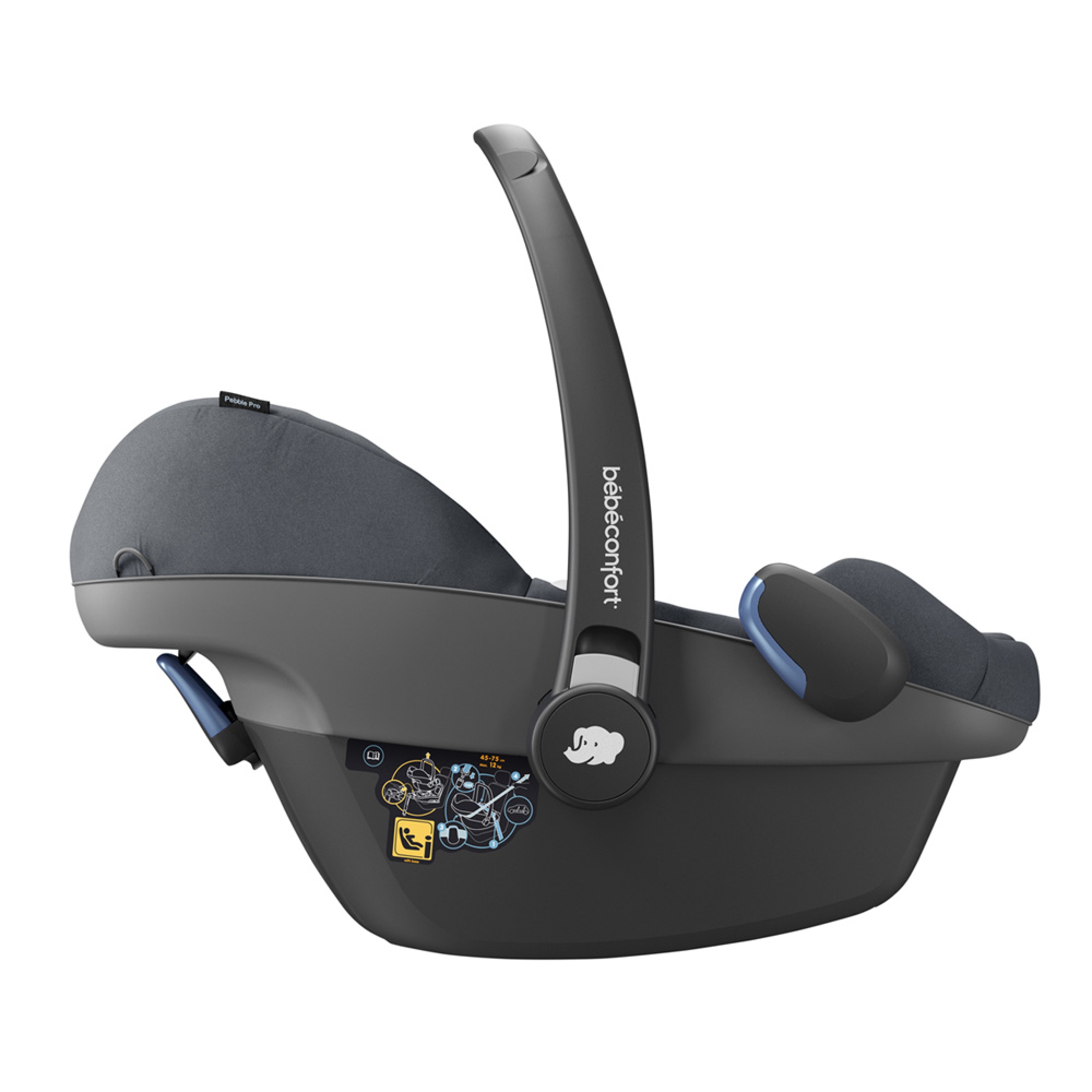 Bebe Confort Poussette Duo Nova 3 Roues Pebble Pro Essential Graphite Made In Bebe
