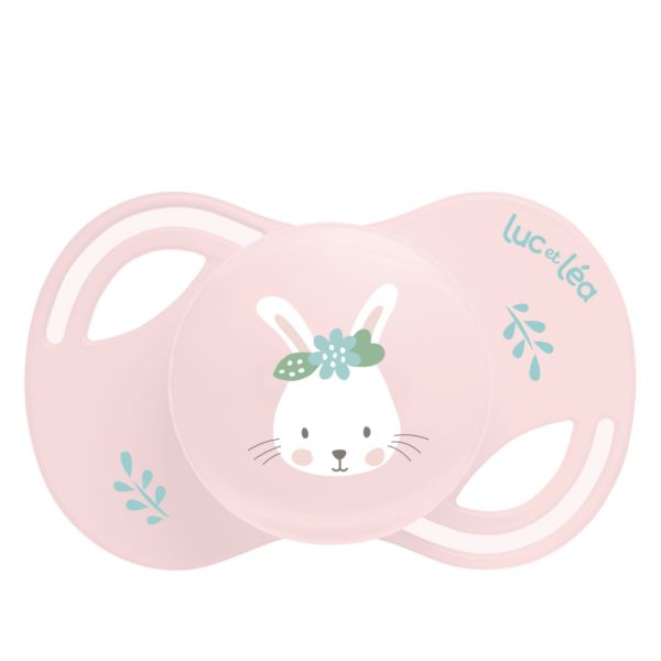 Duo de sucettes anatomiques Lapin et Petit Cœur 0-6 mois