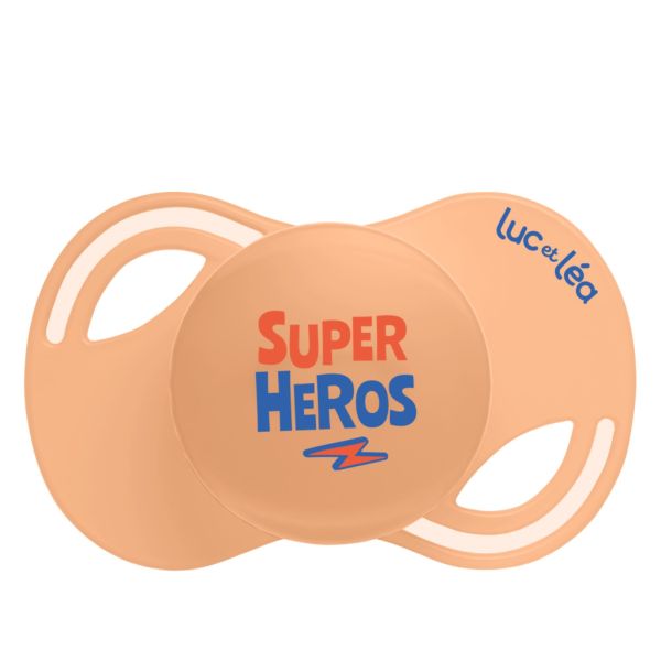 Duo de sucettes anatomiques Super-héros 18 mois et +