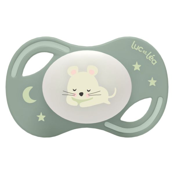 Duo de sucettes anatomiques Souris et Chouette 6 - 18 mois