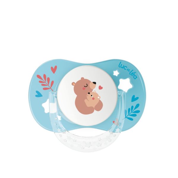 Duo de sucettes anatomiques J’aime mes parents & Petit Ours 0-6 mois