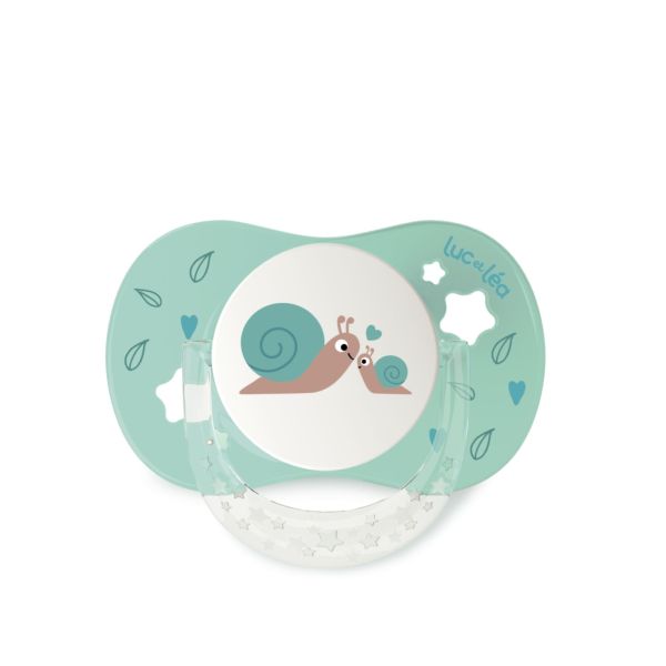 Duo de sucettes anatomiques Petit Chat & Petit Escargot 6-18 mois
