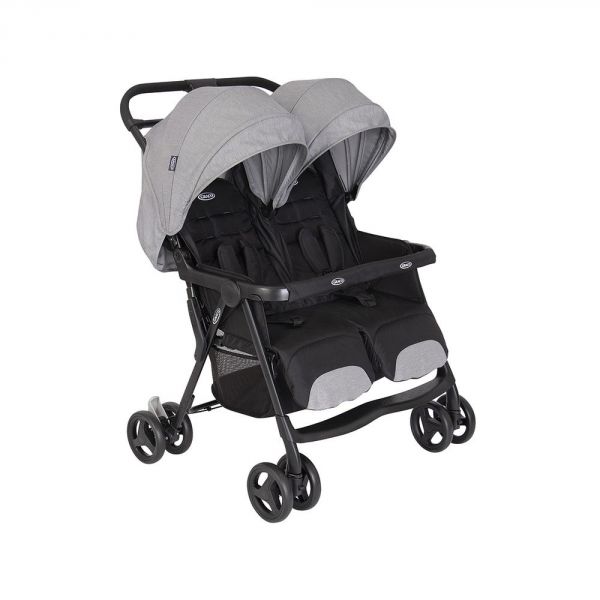 Poussette double DuoRider Steeple Gray