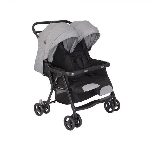 Poussette double DuoRider Steeple Gray