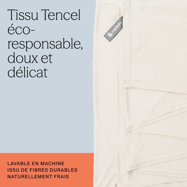 Écharpe de portage Aura en tissu tricoté Noir clair