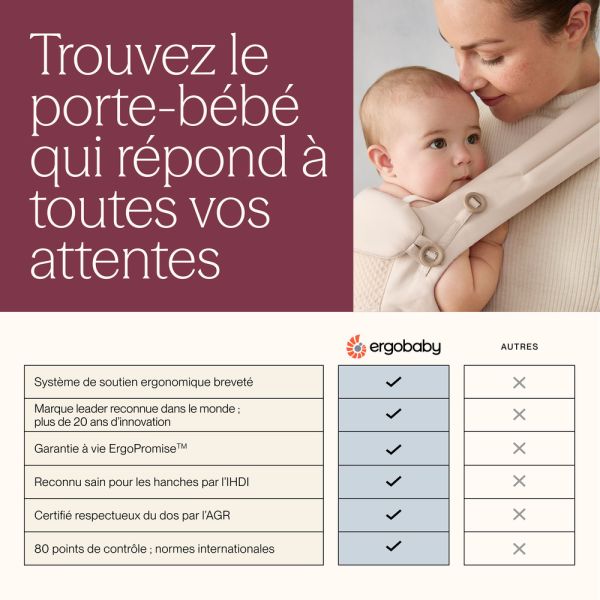 Écharpe de portage Aura en tissu tricoté Noir clair