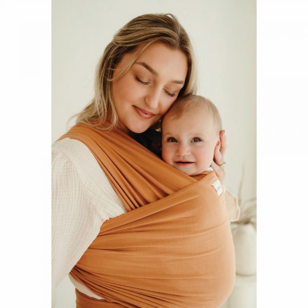 Echarpe de portage - Tricot-slen Bamboo - Brun Pécan