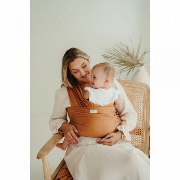 Echarpe de portage - Tricot-slen Bamboo - Brun Pécan
