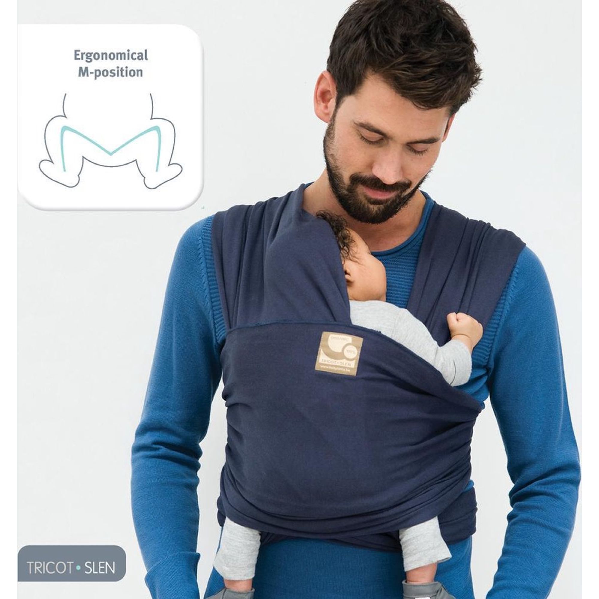 Écharpe de portage -Tricot-Slen Bio Black