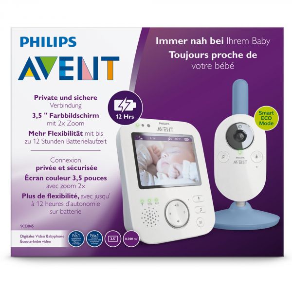 Babyphone vidéo 3.5 pouces SCD845/26