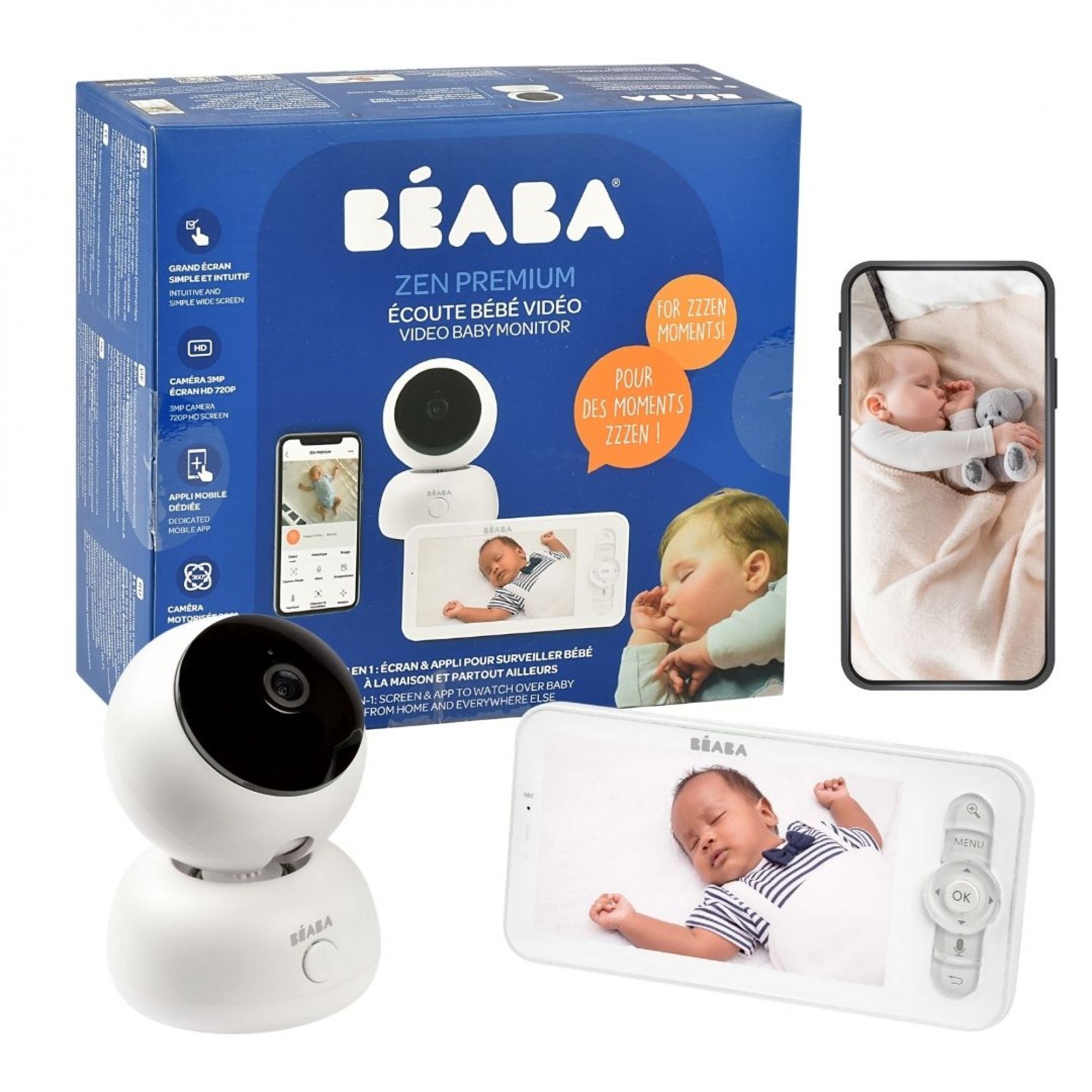 Écran babyphone béaba zen premium - Béaba