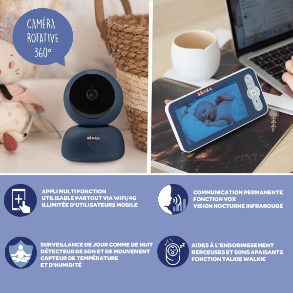 Babyphone Vidéo Zen Premium night blue