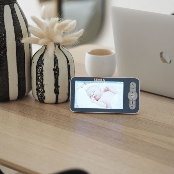 Babyphone Vidéo Zen Premium night blue + Veilleuse Pixie Torch Vert Sauge + Sucette réversible SX Pro 6-18 mois Colour Essence Sauge