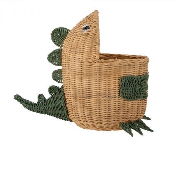 Panier de rangement Rotin avec couvercle - animaux Dinosaure Eddi