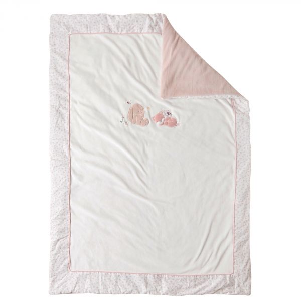 Couverture velours 100 x 135 cm Alice et Pomme