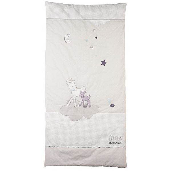 Édredon Bébé En Coton Sauthon - Taille 120x60 Cm, Certification Oeko-Tex, Lavable à 30°C - 12