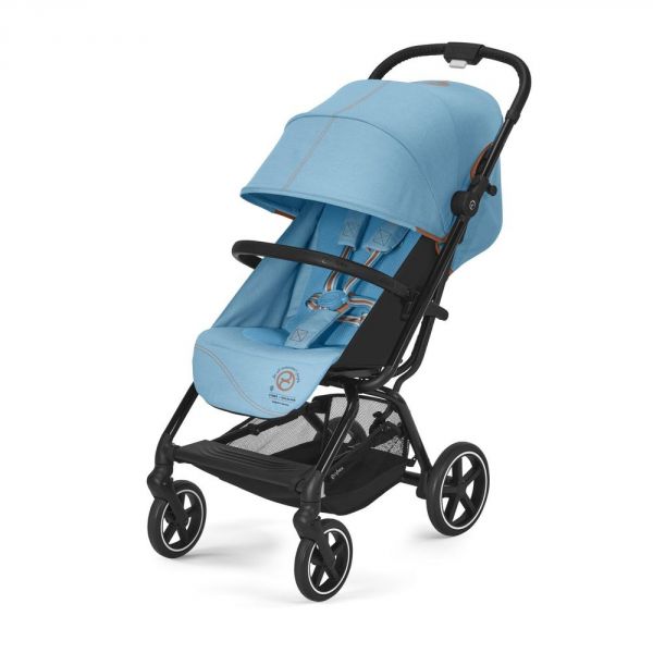 Poussette EEZY S+ 2 Turquoise châssis noir 2022