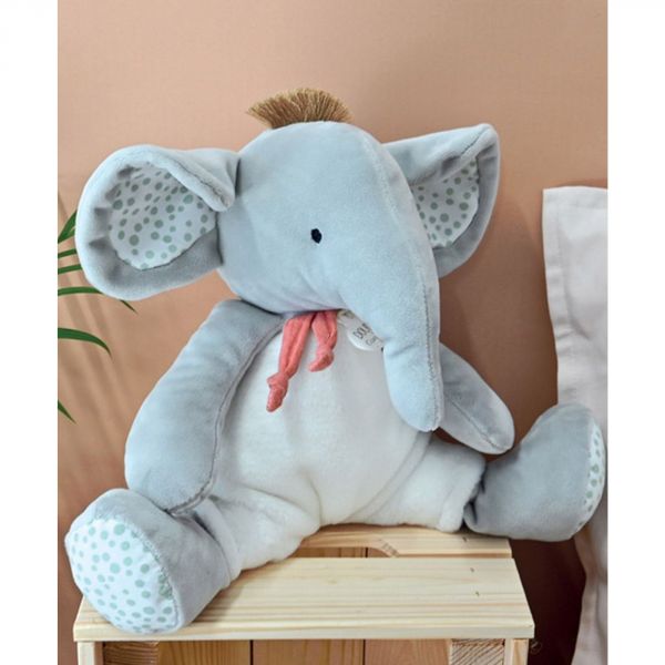 Peluche 30 cm Couleurs Savane Éléphant