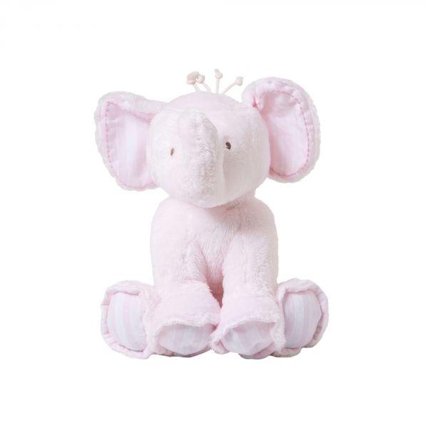Peluche Ferdinand, l'éléphant 25 cm rose