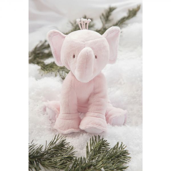 Peluche Ferdinand, l'éléphant 25 cm rose