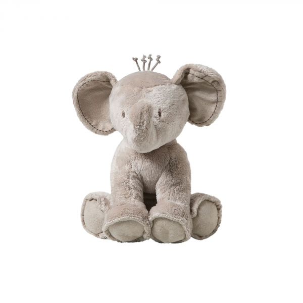 Peluche Ferdinand l'éléphant 25 cm taupe