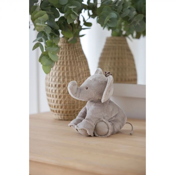 Peluche Ferdinand l'éléphant 25 cm taupe