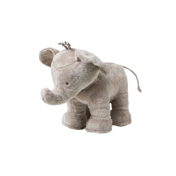 Peluche Ferdinand l'éléphant 25 cm taupe