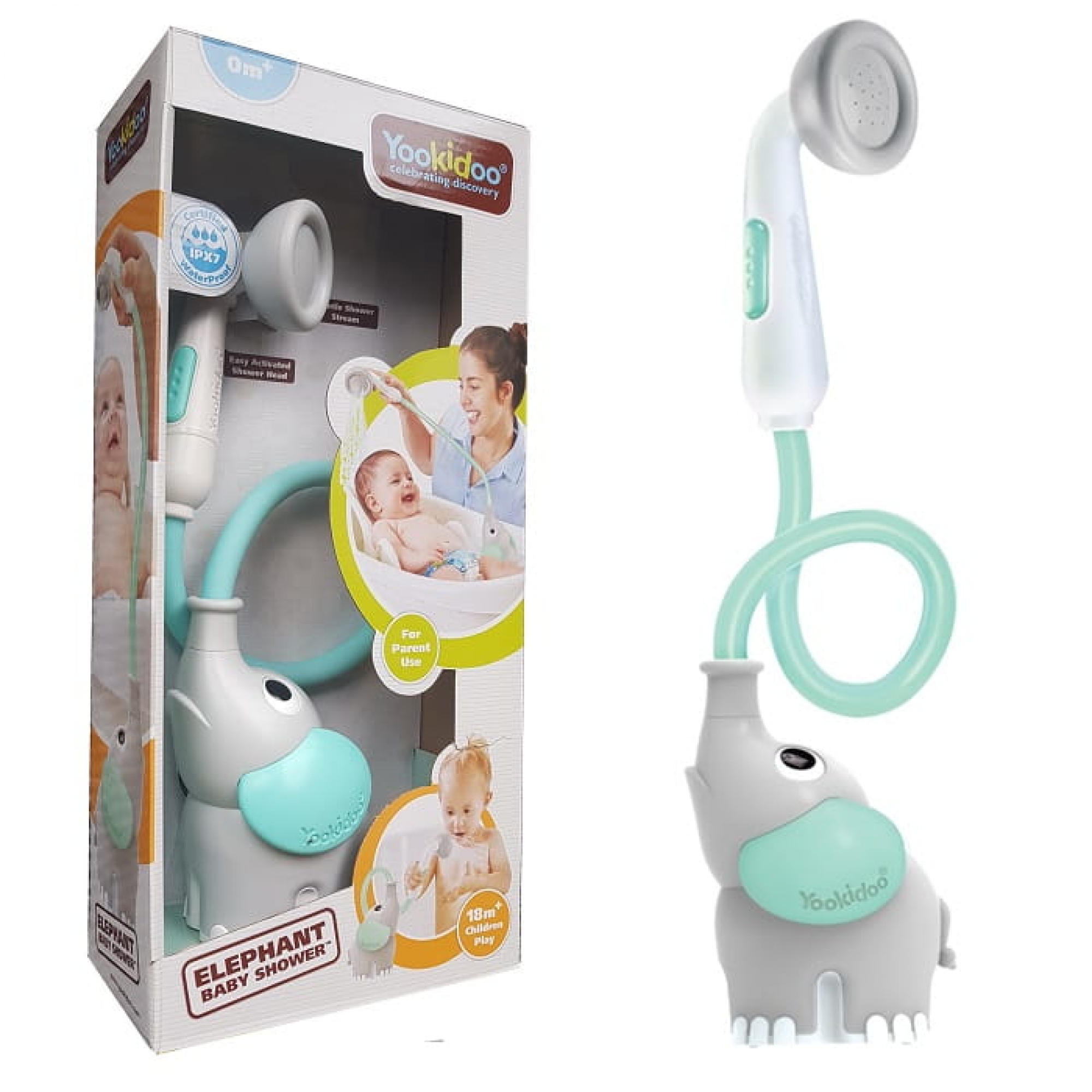 Douchette Bain Éléphant Turquoise - Jouet Bain bébé - Jeu Bain et Douche  Eveil des Sens - Tuyau Aspergeur Jouet de Bain [90] - Cdiscount  Puériculture & Eveil bébé