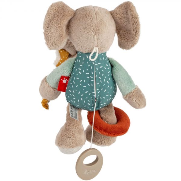 Peluche musicale d'activités éléphant