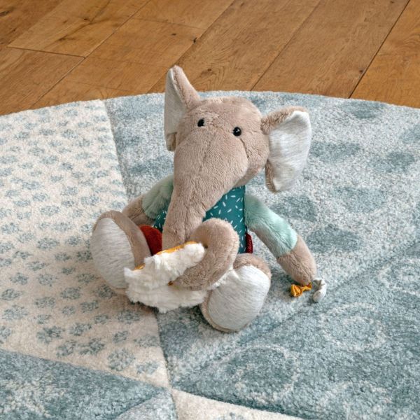 Peluche musicale d'activités éléphant