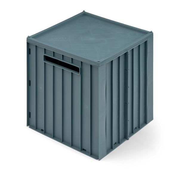 Boîte de rangement avec couvercle Elijah Whale blue