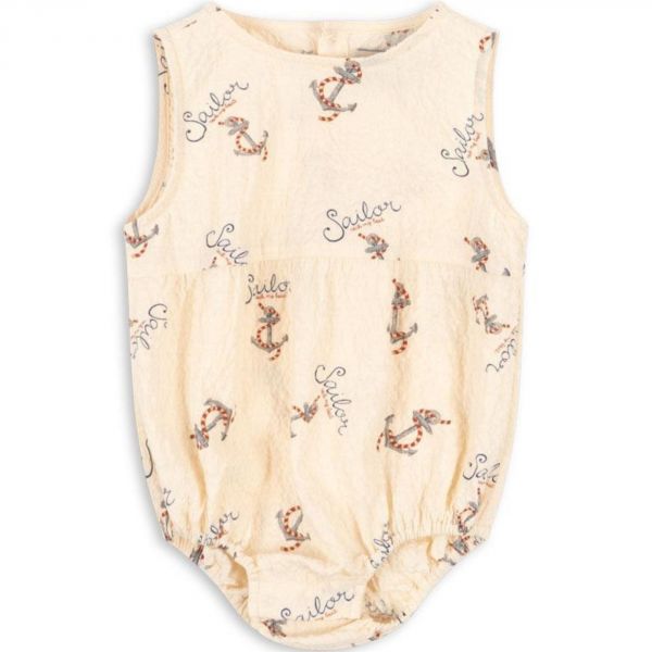 Barboteuse en tissu Elliot Mon bateau - 6 mois