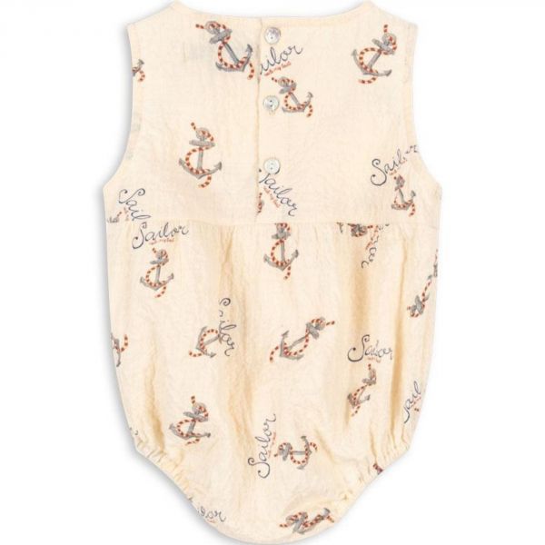 Barboteuse en tissu Elliot Mon bateau - 6 mois