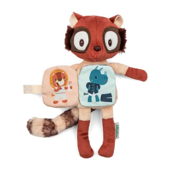 Peluche phosphorescente avec livre en tissu Elvis