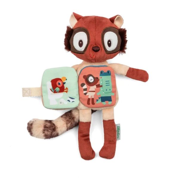 Peluche phosphorescente avec livre en tissu Elvis